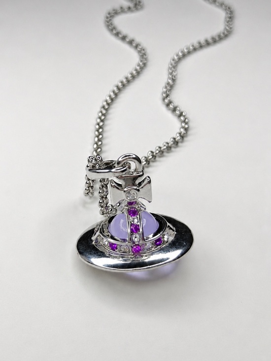 Vivienne Westwood Jewelry - Vivienne Westwood New Tiny Orb Amethyst Pendant Necklace